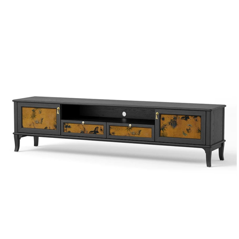 Saffron with Drawers - Stylish Solid Wood Saffron for Modern Living Room Storage