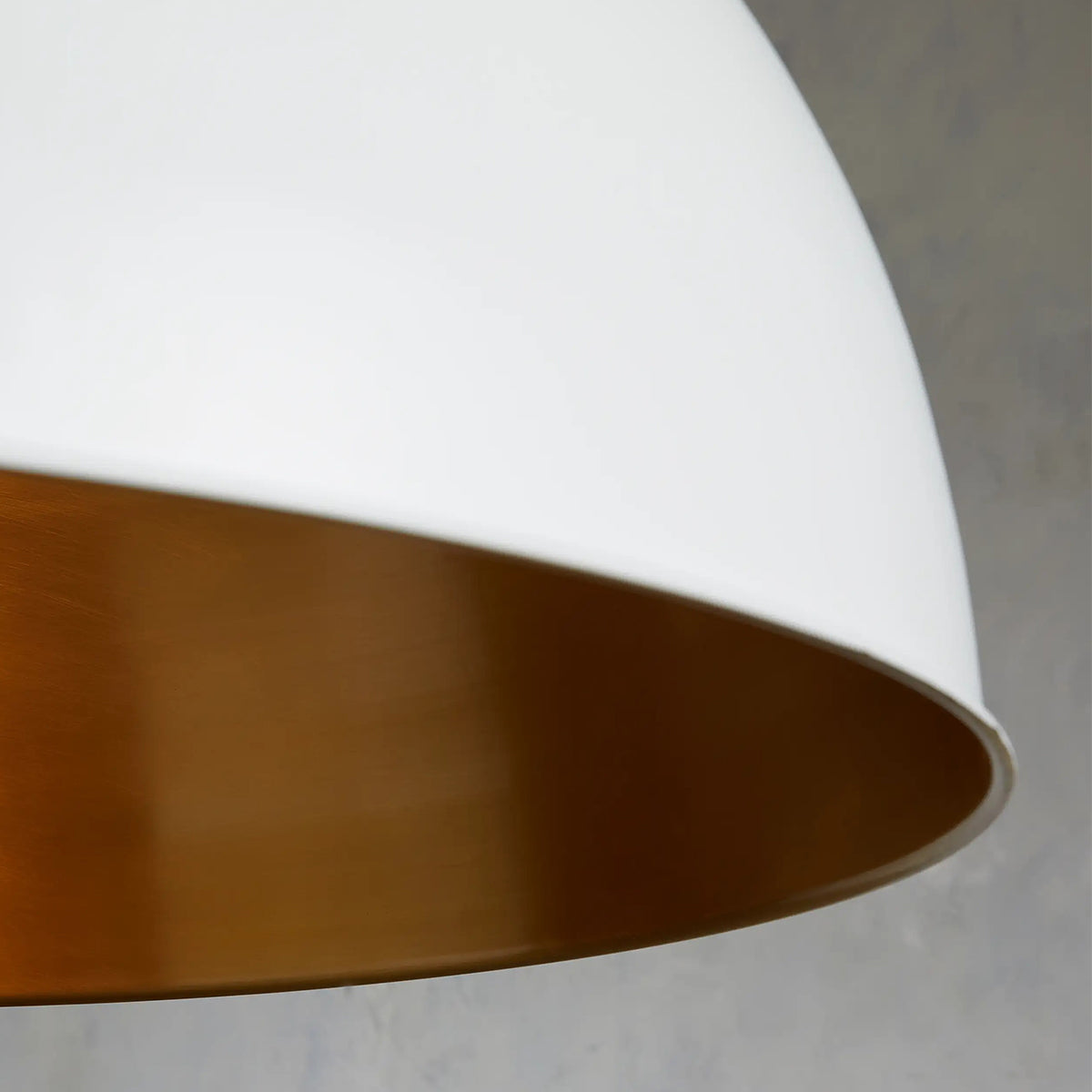 Riven Dome Pendant in White