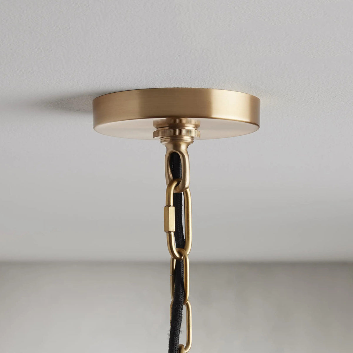 Riven Dome Pendant in White