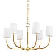 Anika Linen Drum Chandelier