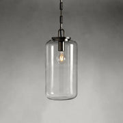 Sean Cylinder Pendant with Bronze Chain