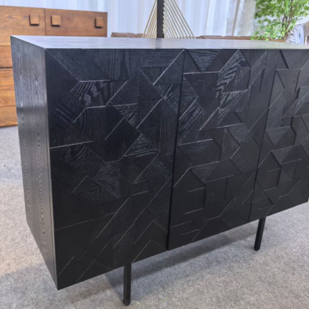 Dashiell Sideboard – Modern Industrial Black Storage Cabinet