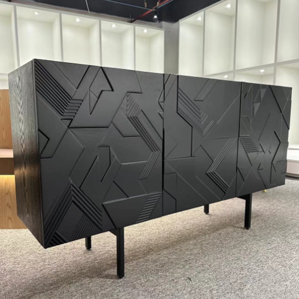 Dashiell Sideboard – Modern Industrial Black Storage Cabinet