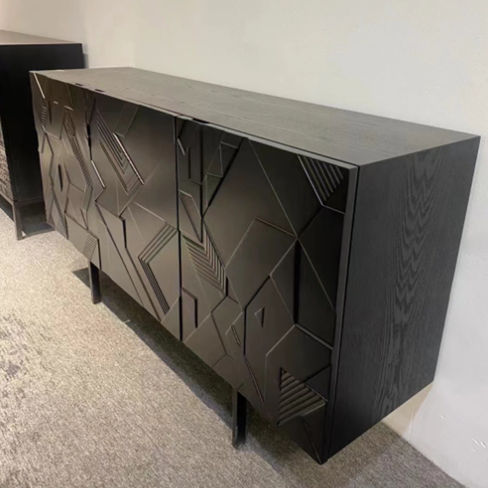 Dashiell Sideboard – Modern Industrial Black Storage Cabinet