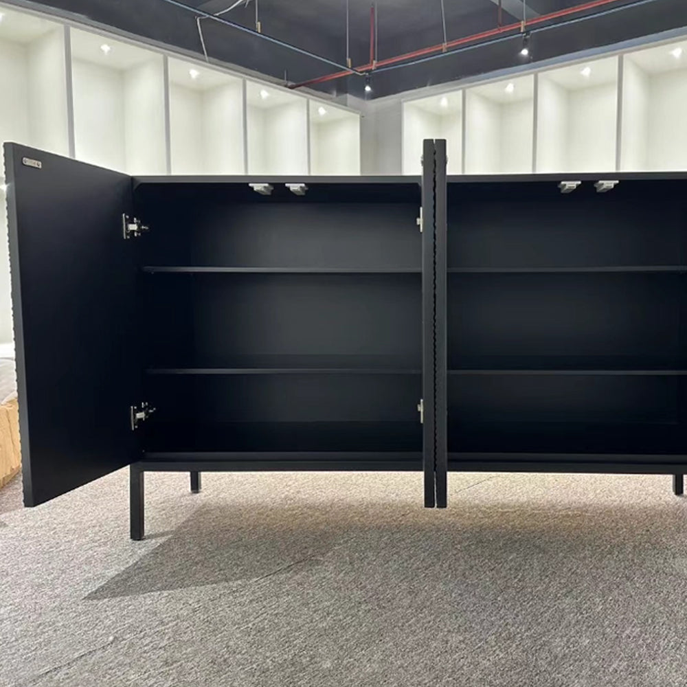 Dashiell Sideboard – Modern Industrial Black Storage Cabinet
